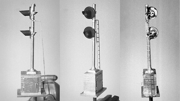 Scratchbuilt Searchlight Signal