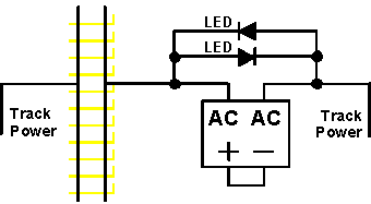 Constant lighting style LED "block detector"