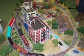 Gateway Central VIII 4x6 Small HO Scale Model Railroad