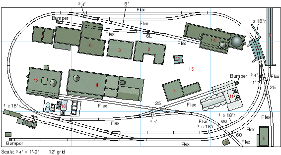 Gateway Gateway Central 2001 Model Railroad Track Plan