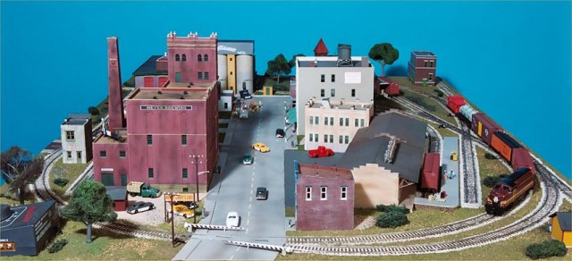 The four-lane street enters the layout from this end.