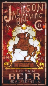 Jackson Brewing Co. Stained Glass Panel