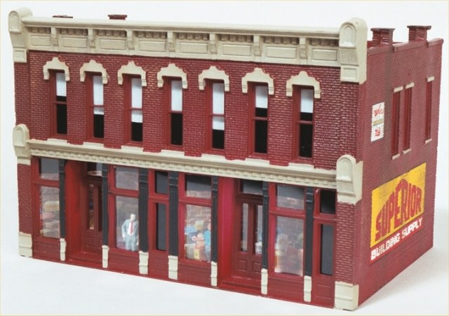 Completed DPM Front Street HO Scale Building.