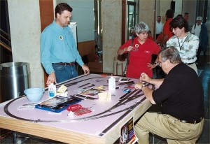 Opening day of the Missouri History Museum's exhibit.