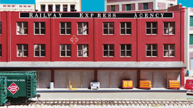 Model Buildings on the Gateway Central X HO Scale Project Train Layout