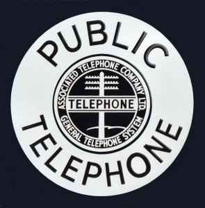 Telephone signs from the Jack Canavera collection