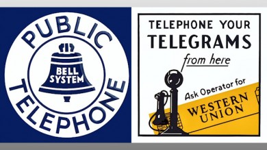 Telephone Vintage Metal Signs