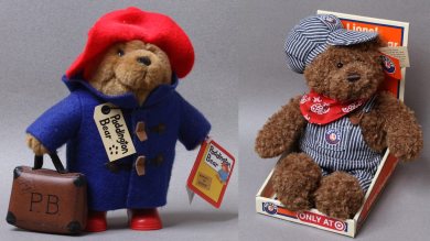 Paddington Bear and Lionel Engineer Bear