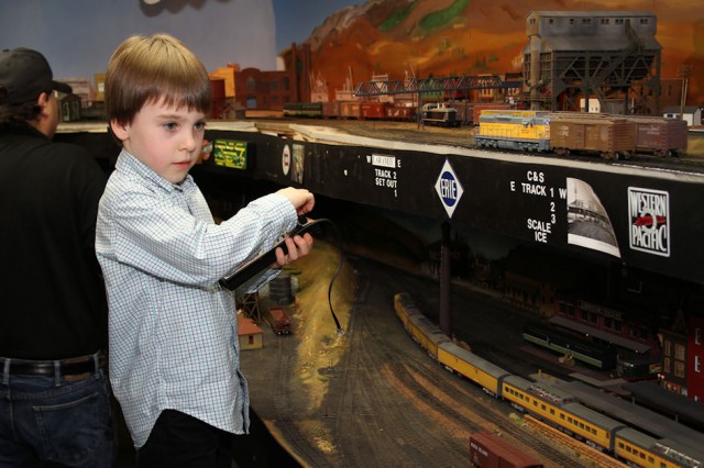 Playing Trains With The Kids