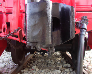 Caboose Coupler Closeup Prototype Photograph