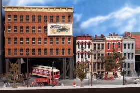 Jacob Libhart's City Streetcar Model Railroad Diorama