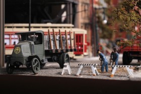 Jacob Libhart's City Streetcar Model Railroad Diorama