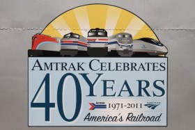 Amtrak Celebrates Forty Years Exhibit Train