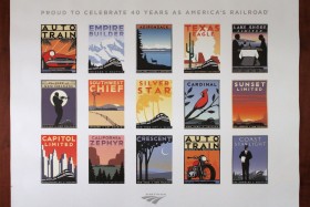 Amtrak Celebrates Forty Years Exhibit Train