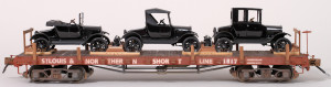 St. Louis & Northern #1817 Flat Car with Auto Load