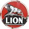 Weathered Lion Oil and Magnolia Gasoline Metal Signs