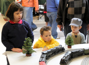 Children Watching Lionel Trains at the St. Louis Train Show