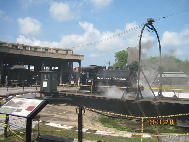 One of three working steamers.