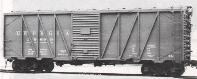 Georgia Railroad 19899. Pullman-Standard photo, Smithsonian Institution collection.