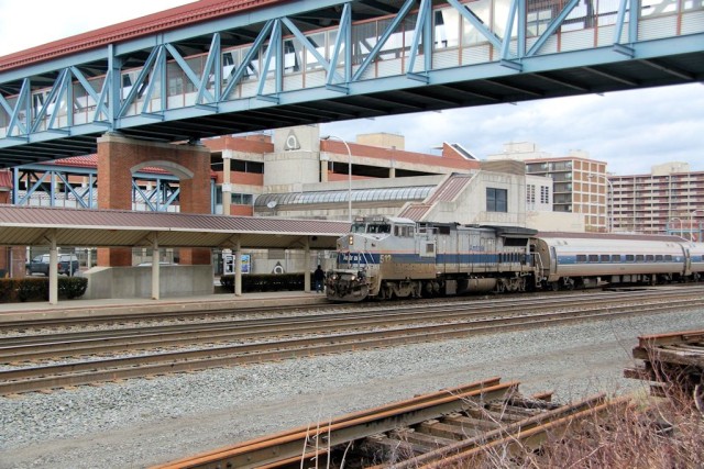 This "old guy" leads the westbound Pennsylvanian into Altoona one afternoon.