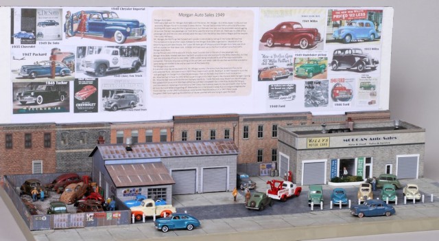 1949 Morgan Auto Sales Diorama 