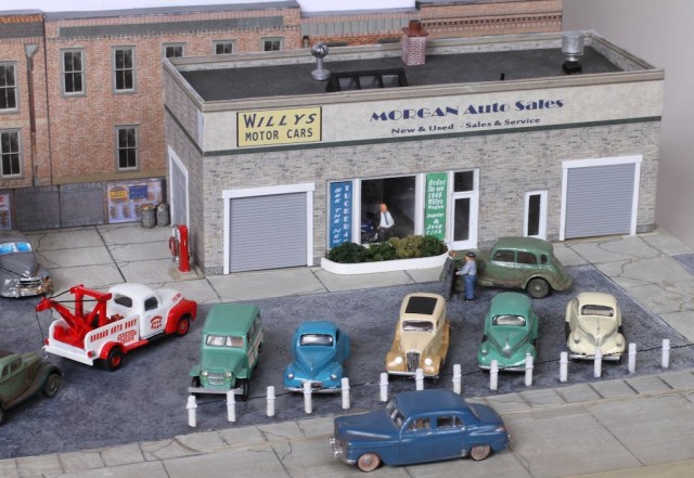 1949 Morgan Auto Sales Diorama