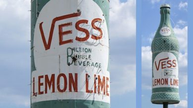 Vess Neon Soda Bottle Sign