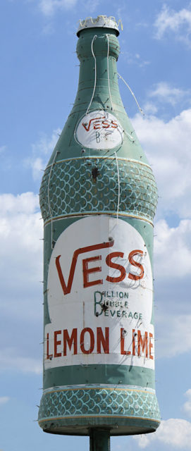 Vess Neon Soda Bottle Sign