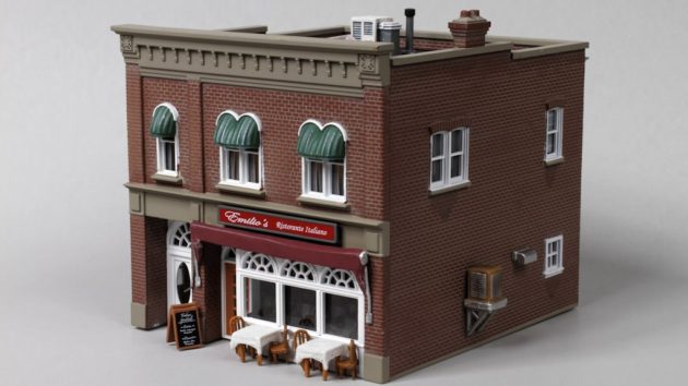 Woodland Scenics Lighted HO Scale Emilio's Italian Restaurant