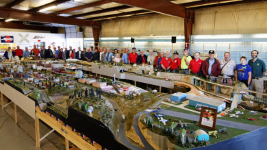 Joint NMRA-NRHA Arborway, T.T. & Northwestern Railroad Trip Group Photo