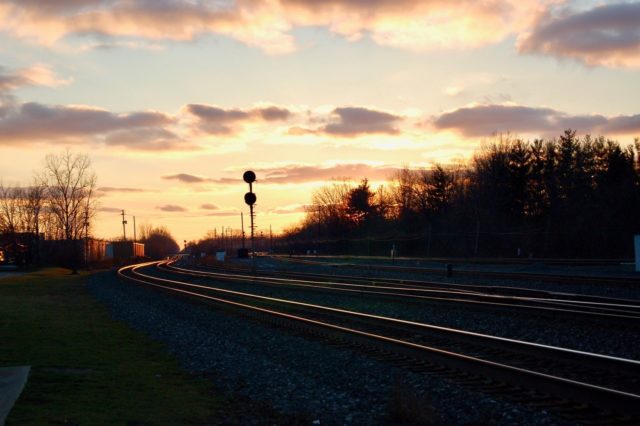 Sunset at Berea, Ohio.