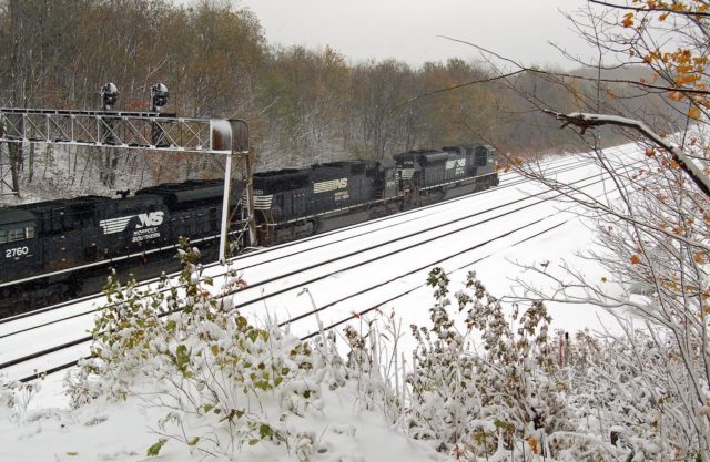 Between Cresson and Gallitzin, Pennsylvania.