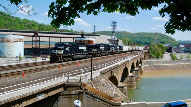 The wall of water that took over 2,800 lives in the Johnstown Flood of 1889 was stopped at this bridge in Johnstown, Pennsylvania.