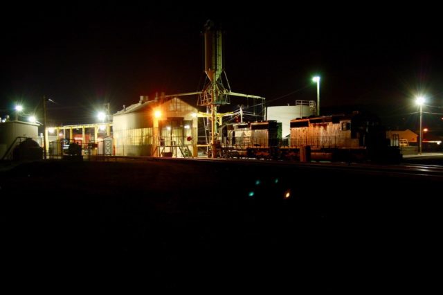 Every photographer has a night time exposure … this is mine. Taken at the Cresson, Pennsylvania engine facility.