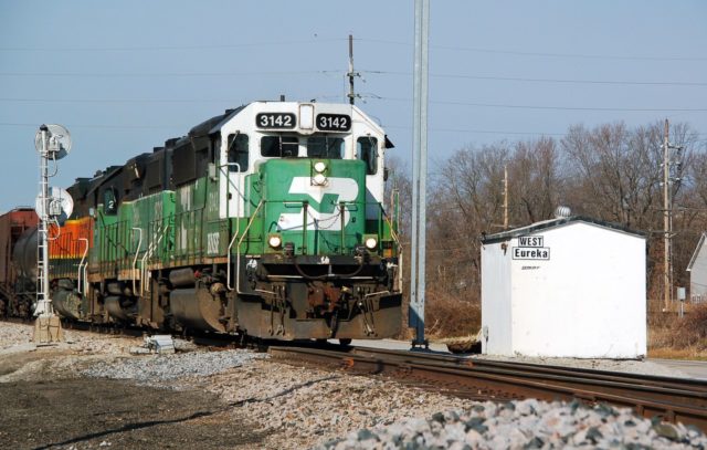 Just west of Eureka, Missouri along the BNSF (old Frisco) line.