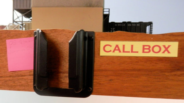 Call box for radio.