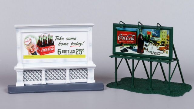 Mini Metals and Athearn Coca-Cola HO Scale Billboards