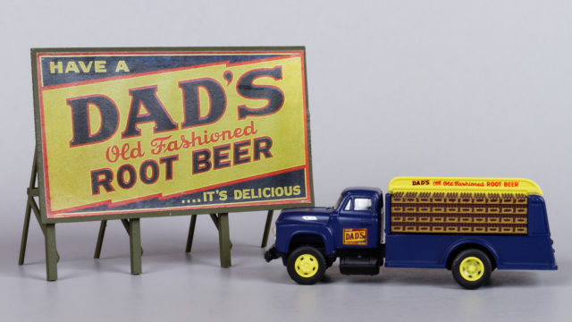 Dad's Root Beer Truck and Billboard